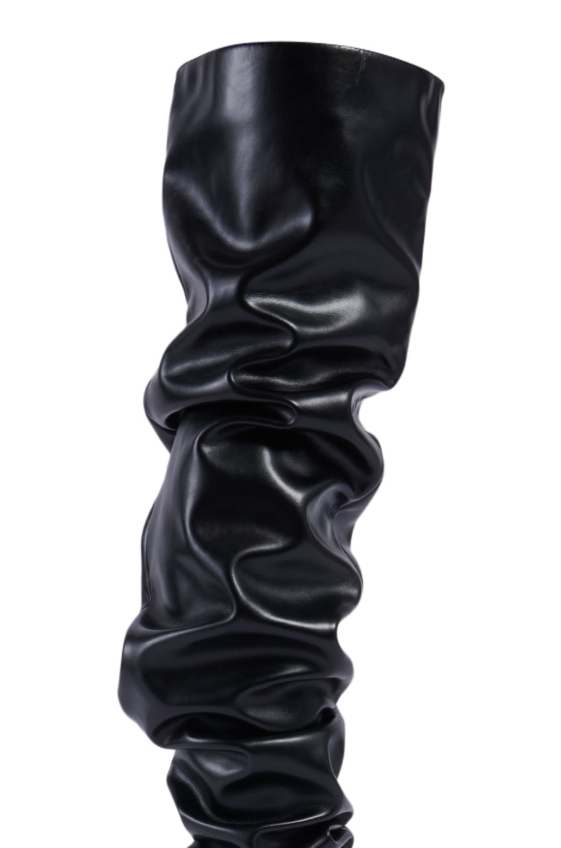 « Ébène » — Bottes structurées, Noir