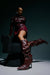AZALEA WANG TESARA BURGUNDY RUCHED STILETTO BOOT WITH HARDWARE