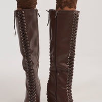 « Nébuleuse » — Bottes compensées, Marron