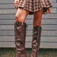 « Nébuleuse » — Bottes compensées, Marron