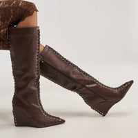 « Nébuleuse » — Bottes compensées, Marron