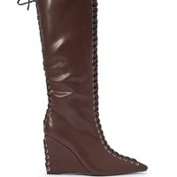 « Nébuleuse » — Bottes compensées, Marron
