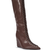 « Nébuleuse » — Bottes compensées, Marron