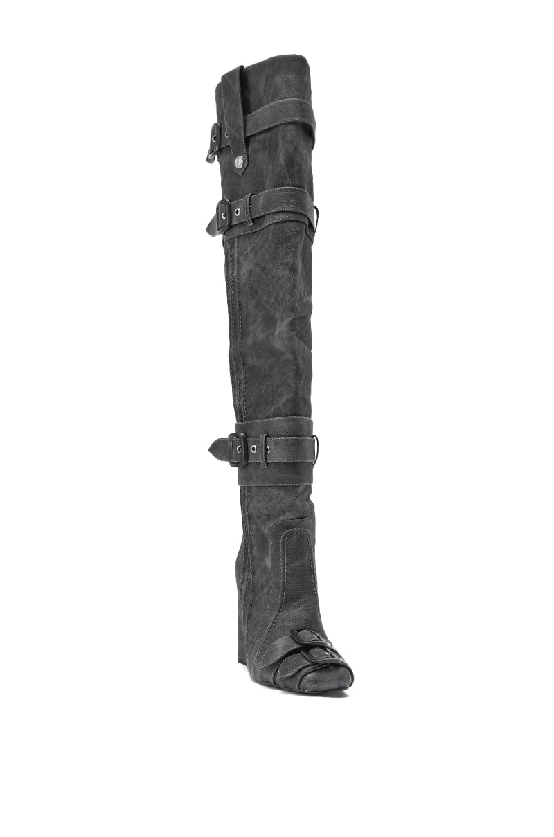 « Pampa » — Cuissardes structurées, Anthracite
