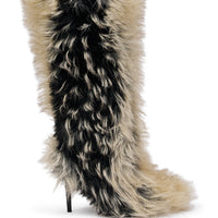 « Halo » — Bottes à talon stiletto, Beige