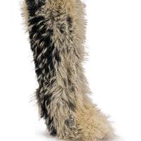 « Halo » — Bottes à talon stiletto, Beige