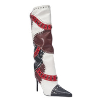 « Vallée » — Bottes à talon stiletto, Multicolore