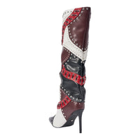 « Vallée » — Bottes à talon stiletto, Multicolore