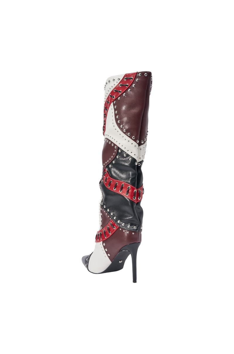 « Vallée » — Bottes à talon stiletto, Multicolore
