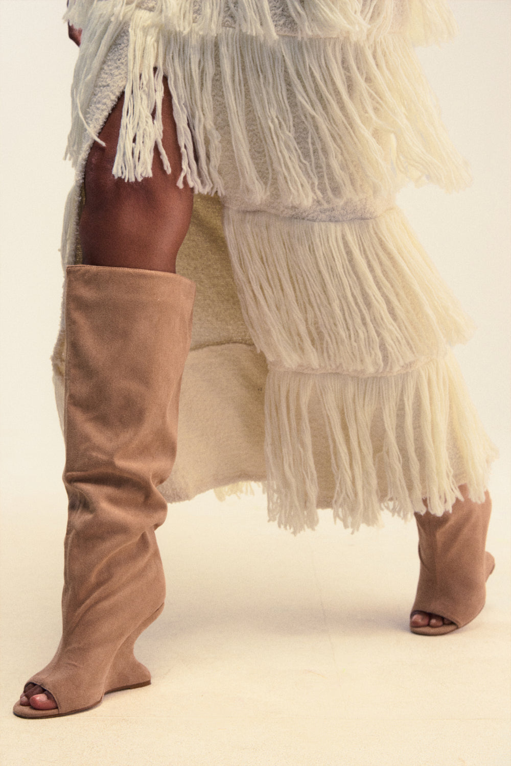 « Aurore » — Bottes structurées, Nude