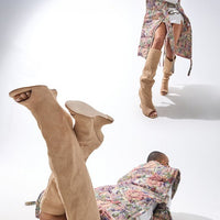 « Aurore » — Bottes structurées, Nude
