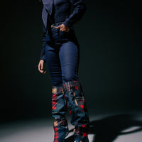 « Fleurie » — Bottes structurées, Multicolore