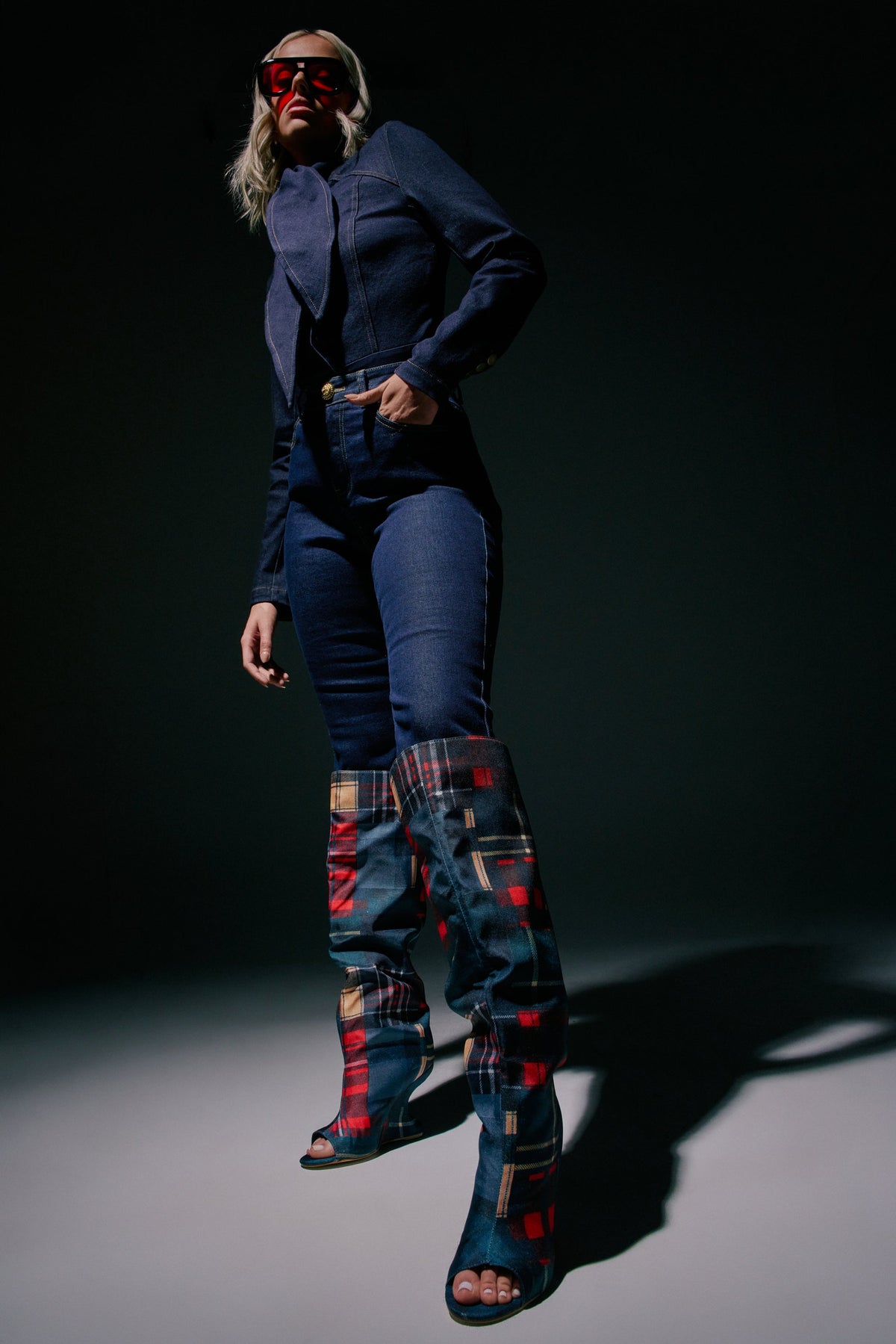« Fleurie » — Bottes structurées, Multicolore