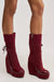 « Rêverie » — Bottines compensées, Bordeaux