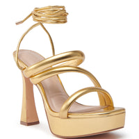 « Aurore » — Sandales Chunky Dorées