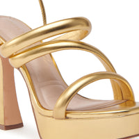« Aurore » — Sandales Chunky Dorées