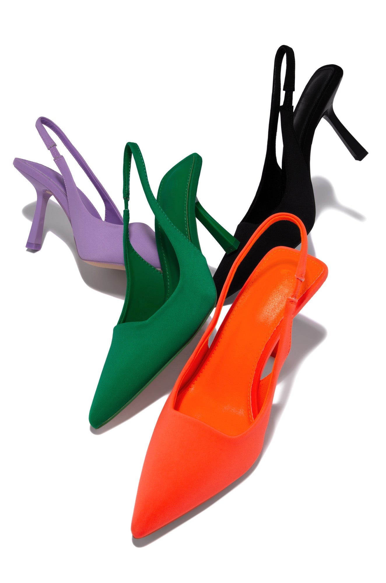 « Cariatide » — Escarpins Slingback, Noir