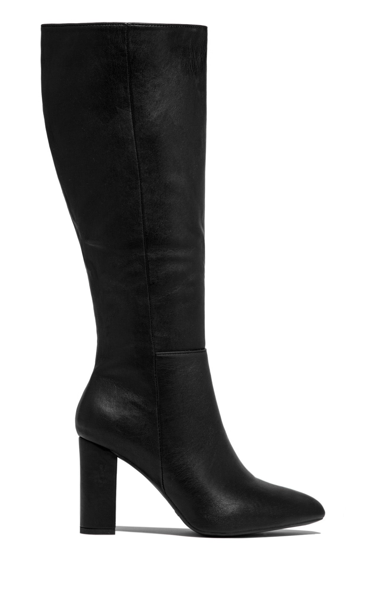 « Marron Cendré » — Bottes hautes à Talon Bloc, Marron