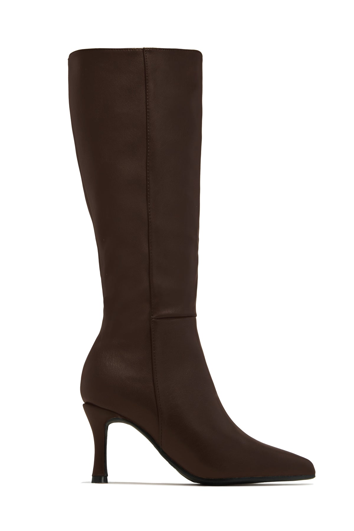« Écorce Élégante » — Bottes Hautes à Talon, Marron