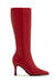 « Rouge Élan » — Bottes Hautes à Talon, Rouge