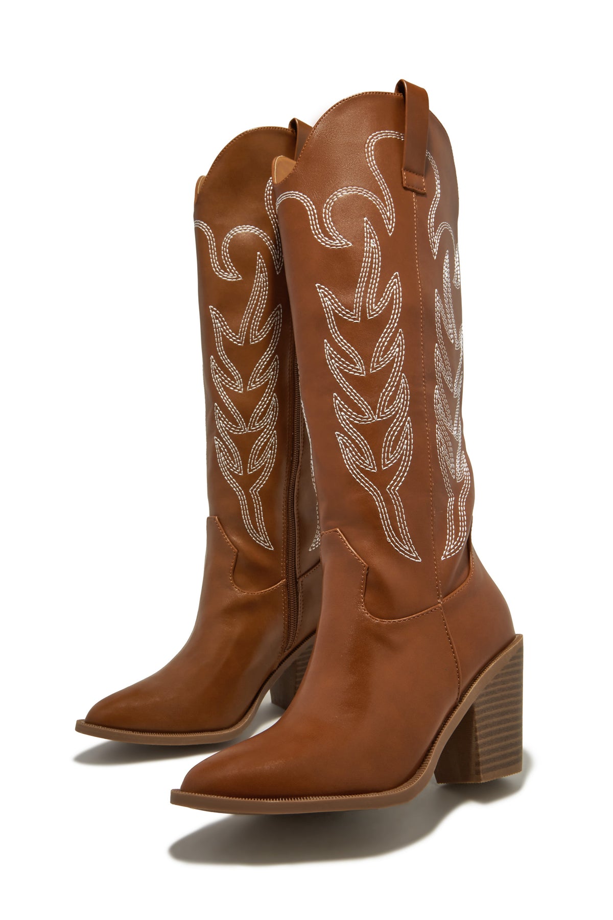 « Western Solaire » — Bottes Cow-boy, Beige Foncé
