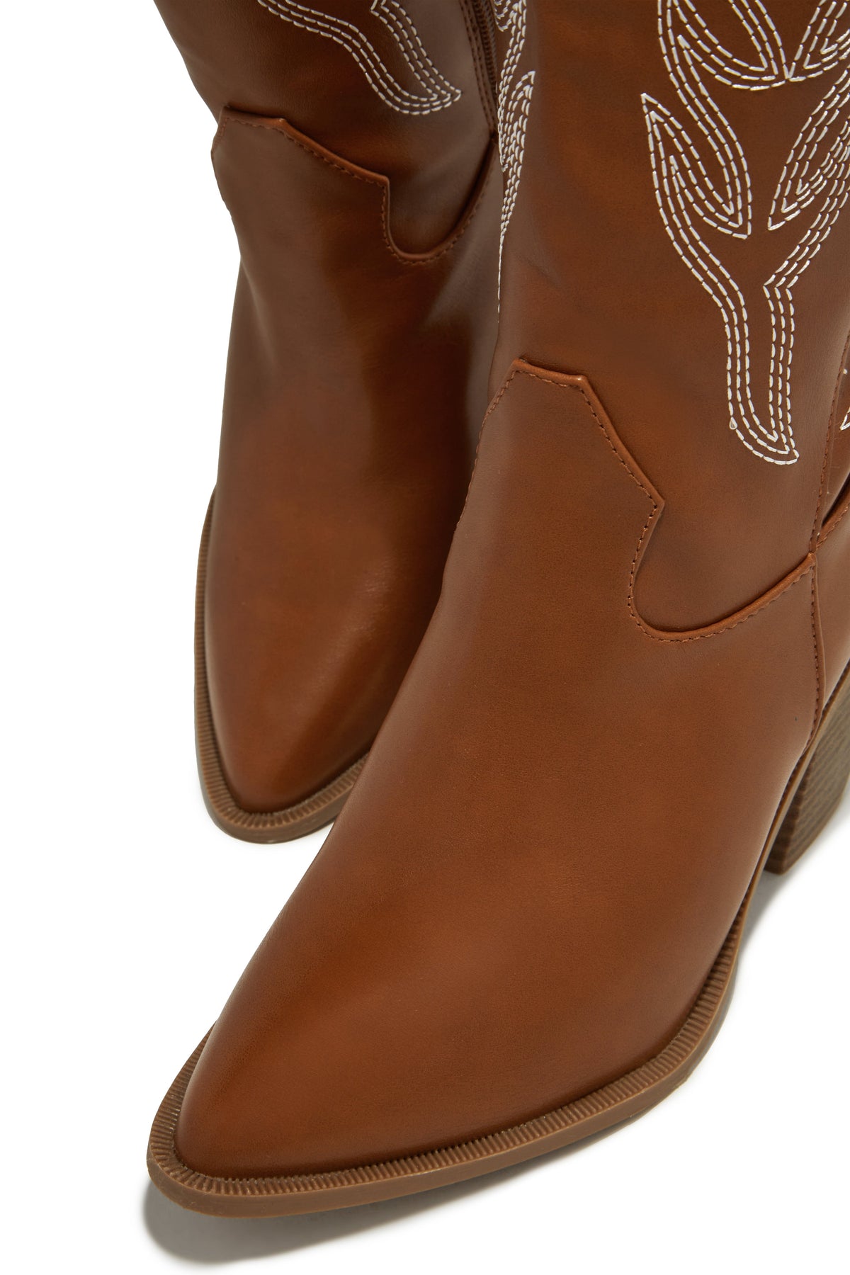 « Western Solaire » — Bottes Cow-boy, Beige Foncé