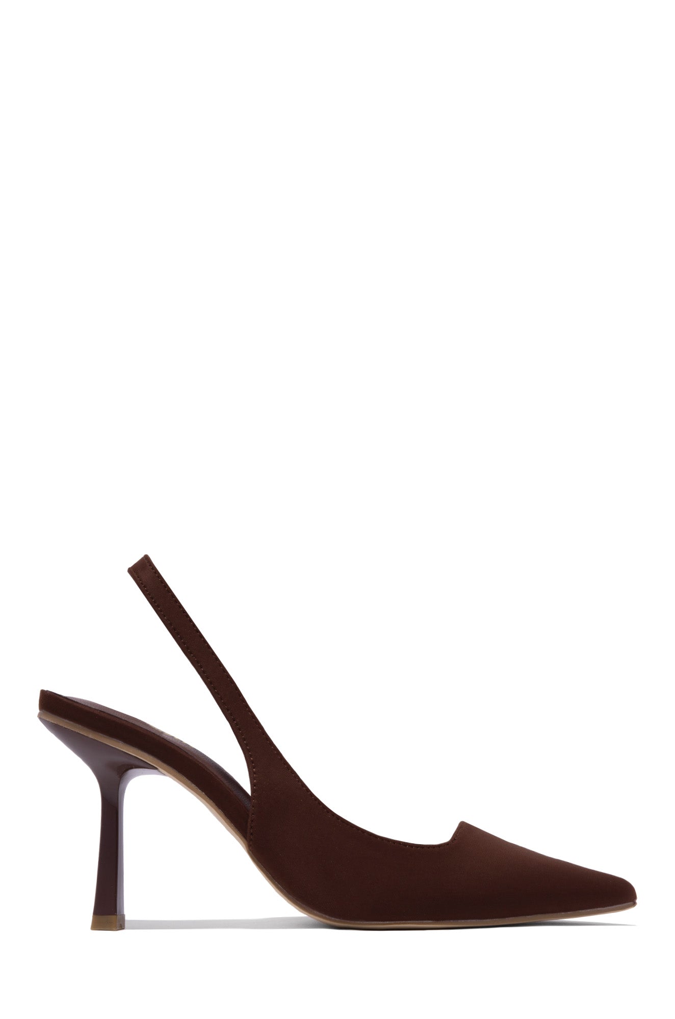 « Cariatide » — Escarpins Slingback, Moka
