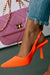 « Cariatide » — Escarpins Slingback, Orange