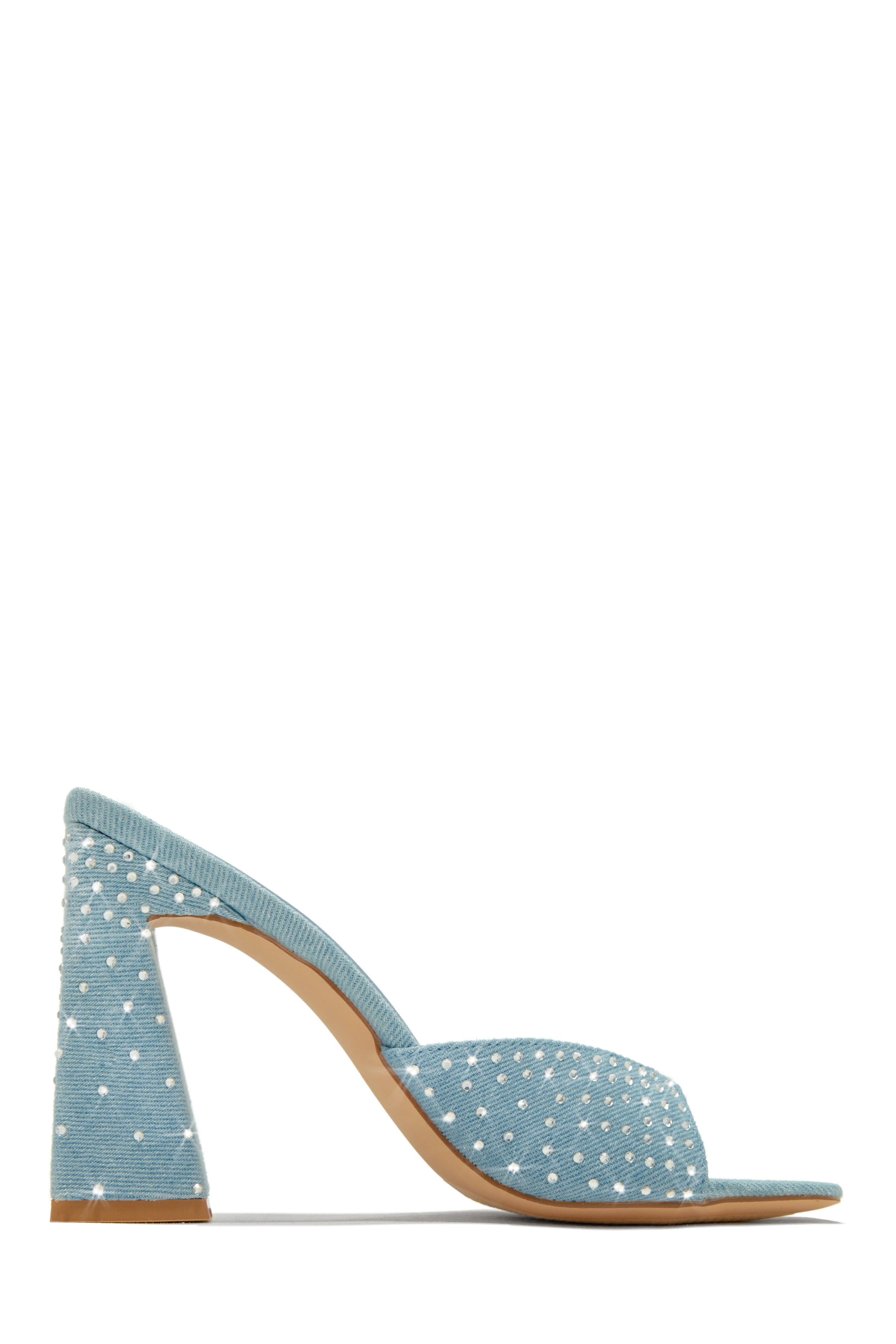 Mules Azaria Talon Bloc Blanc