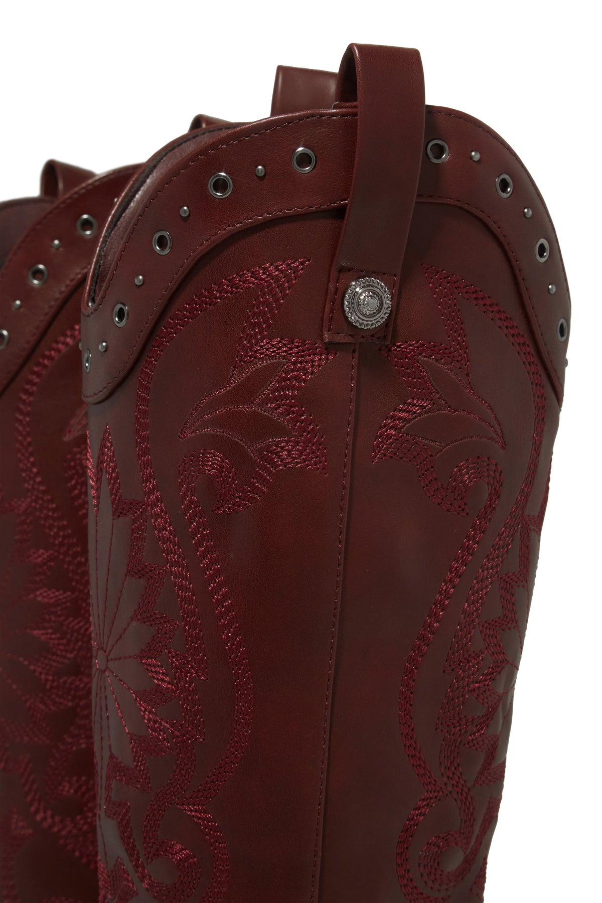 « Rodeo Grenat » — Bottes Cow-boy, Bordeaux