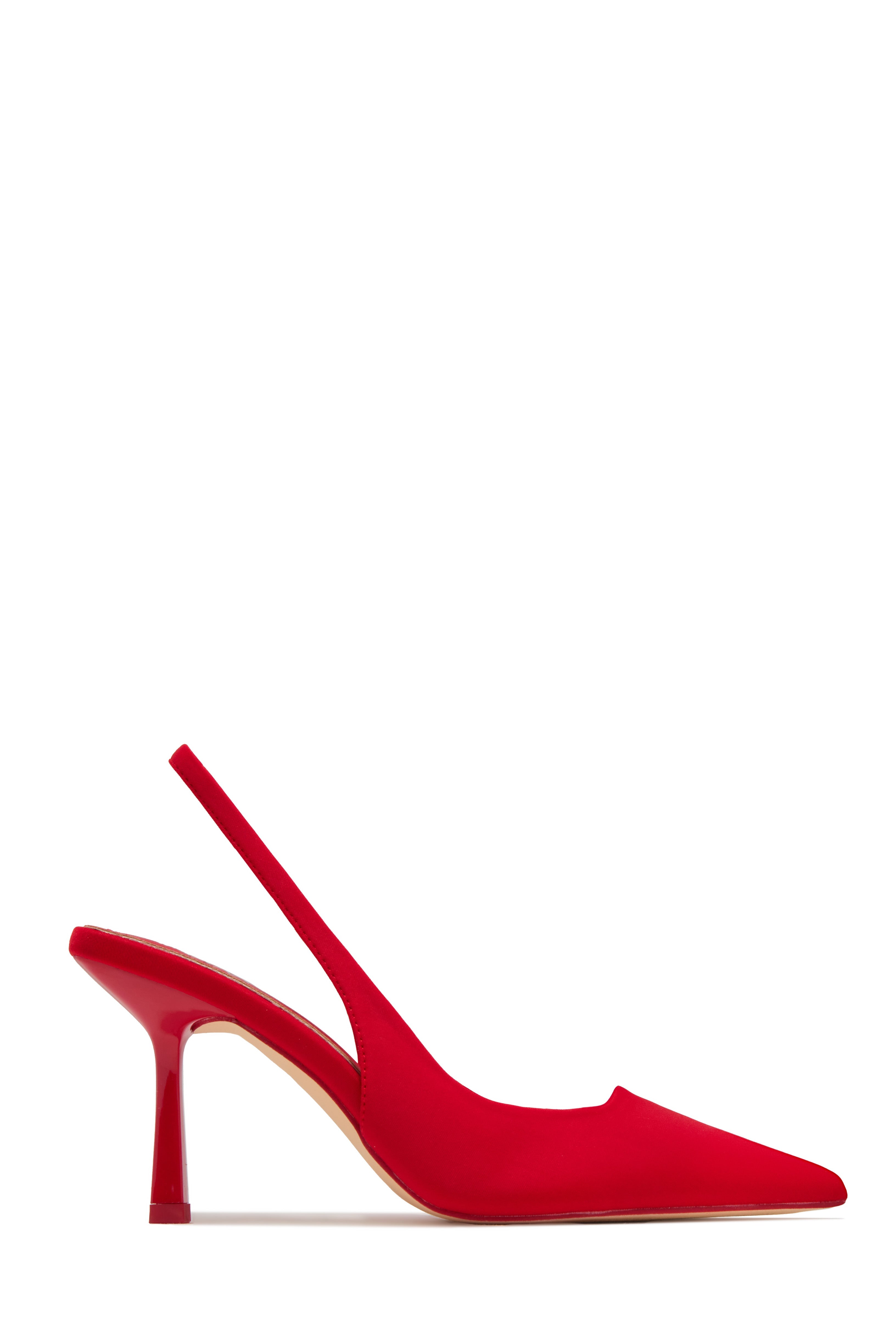 « Cariatide » — Escarpins Slingback, Rouge