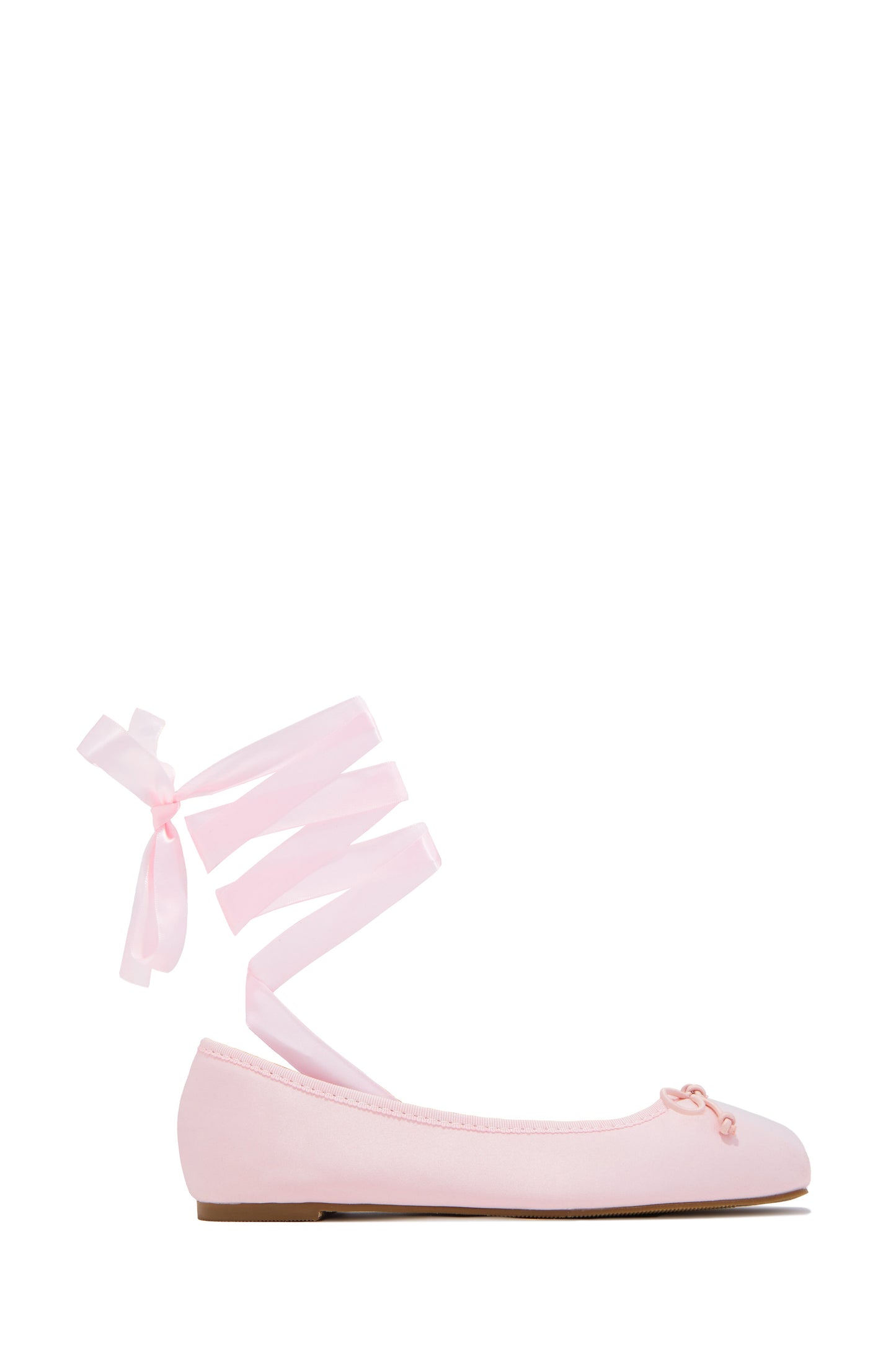 Ballerines Arianna à nœud avec liens cheville – Rose