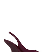« Élancée » — Escarpins Compensés Slingback, Bordeaux