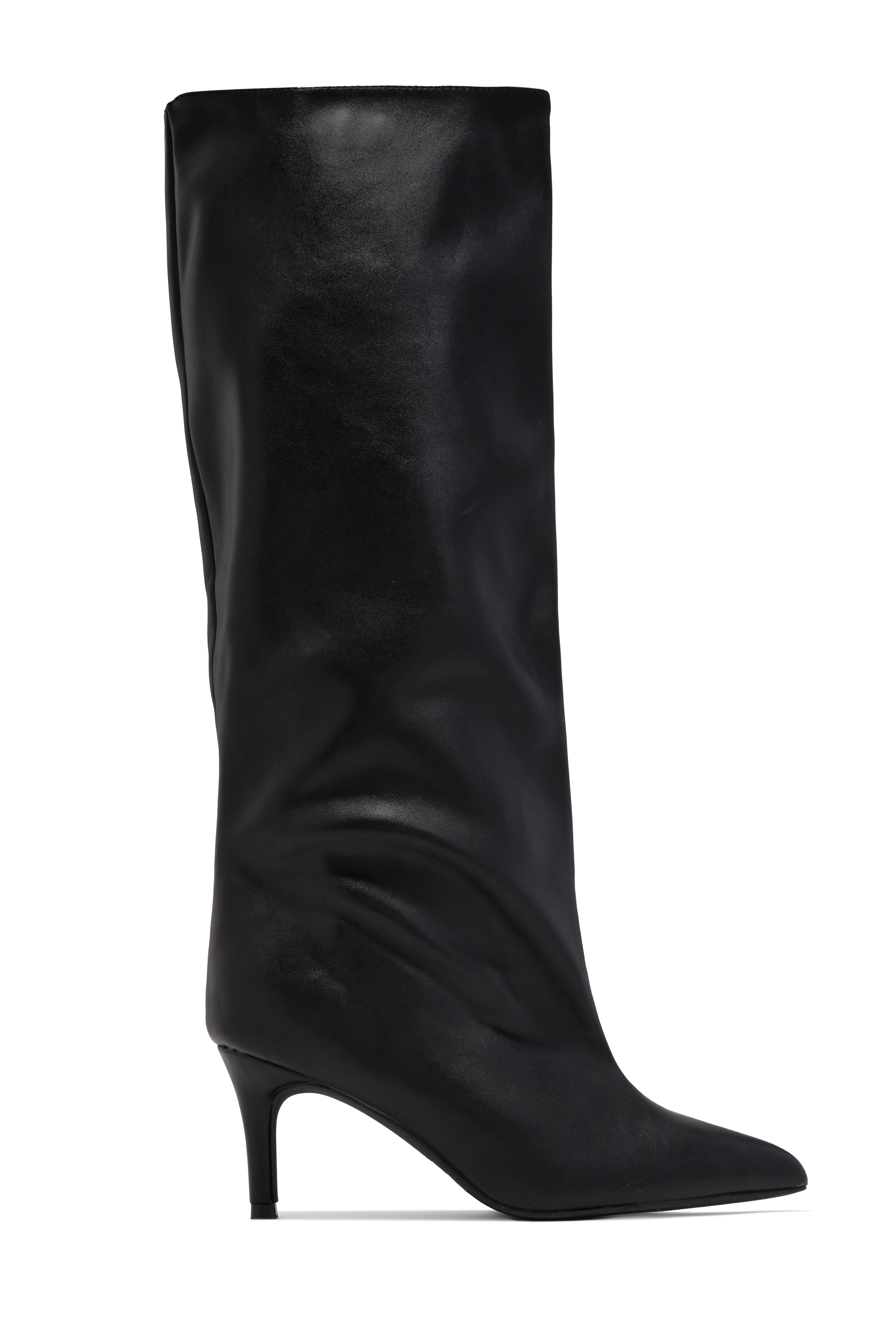 « Sylphide » — Bottes hautes à bout pointu, Noir