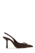 « Terre Brûlée » — Escarpins Slingback à Bout Pointu, Marron