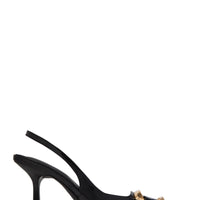 « Minuit » — Escarpins Slingback à Bout Pointu, Noir