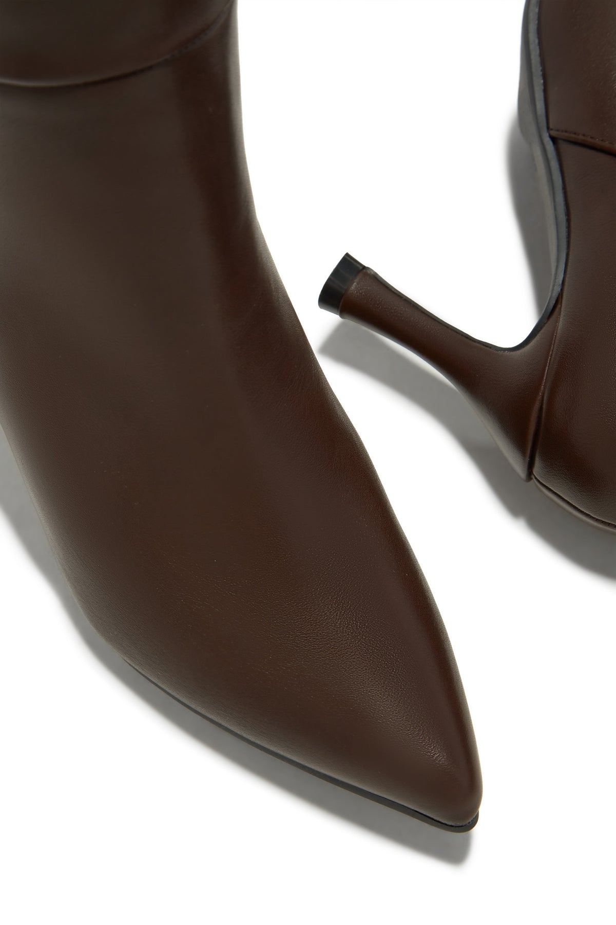 « Écorce Élégante » — Bottes Hautes à Talon, Marron