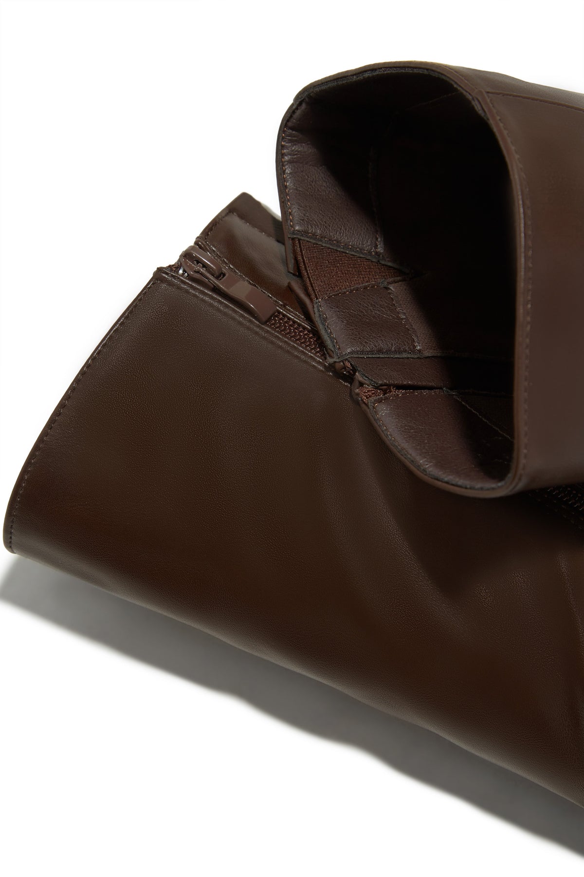 « Écorce Élégante » — Bottes Hautes à Talon, Marron