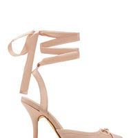 Arabesque Escarpins Ballet Lacés Nude