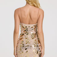 « Or » — Robe Mini à Sequins, Or