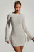 « Grazina » — Robe Mini Manches Évasées Dos Nu, Blanc