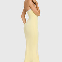 « Douceur » — Robe Midi Dentelle Modal, Beurre