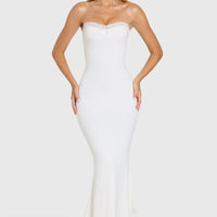 « Douceur » — Robe Midi Dentelle Modal, Coco