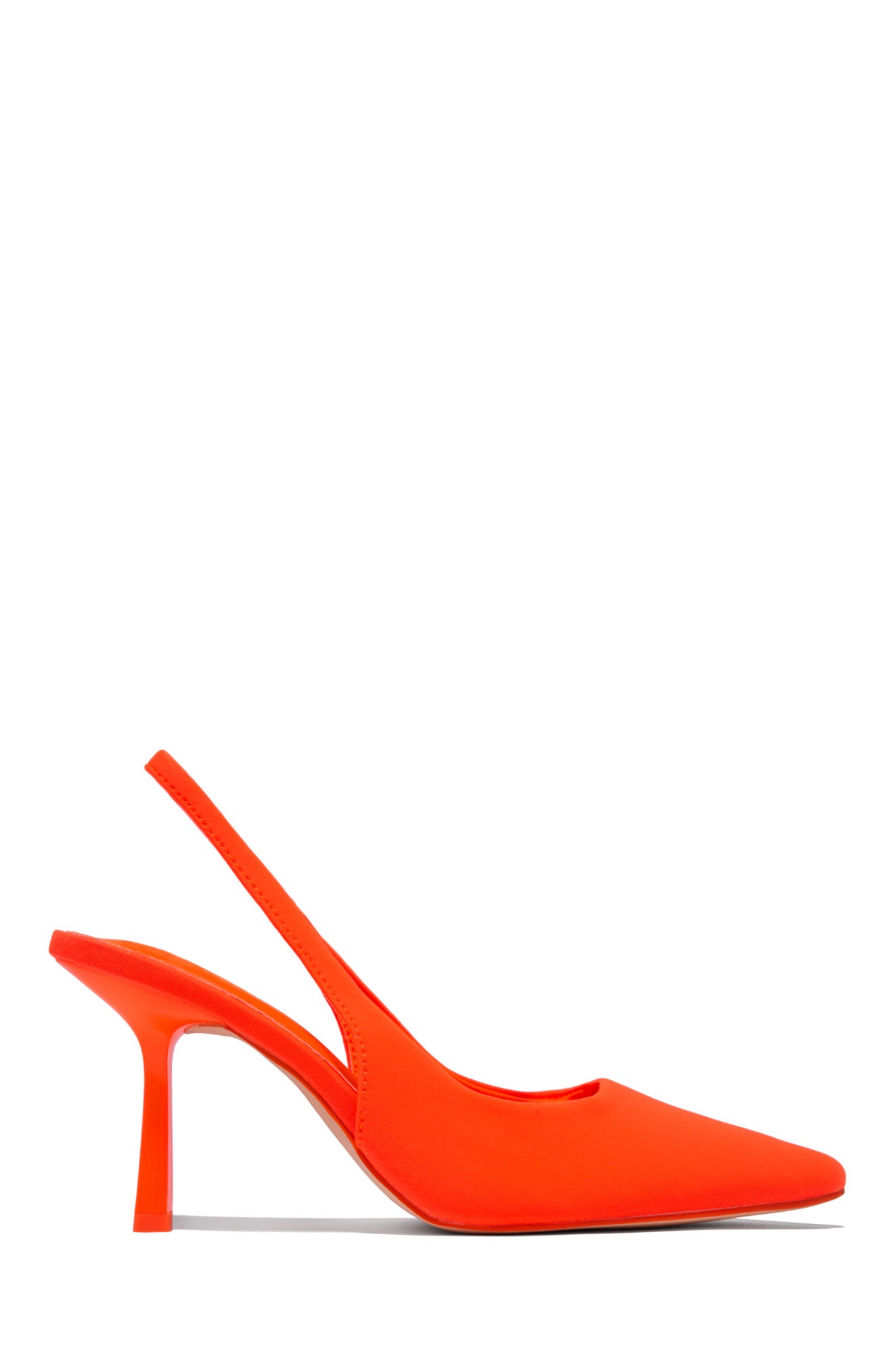 « Cariatide » — Escarpins Slingback, Orange