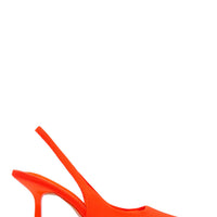 « Cariatide » — Escarpins Slingback, Orange