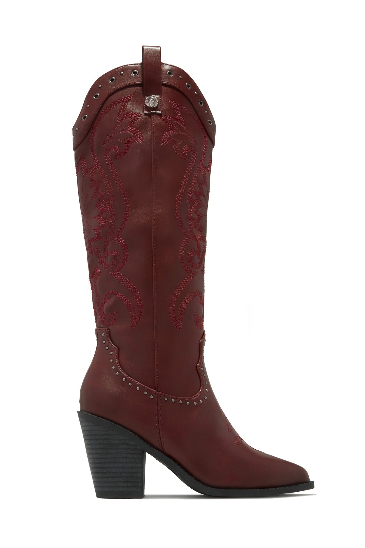 « Rodeo Grenat » — Bottes Cow-boy, Bordeaux