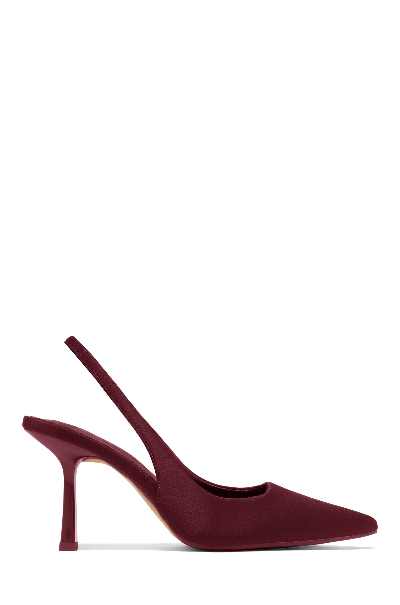 « Cariatide » — Escarpins Slingback, Bordeaux