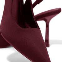 « Cariatide » — Escarpins Slingback, Bordeaux
