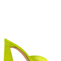 Mules Azaria Talon Bloc Blanc